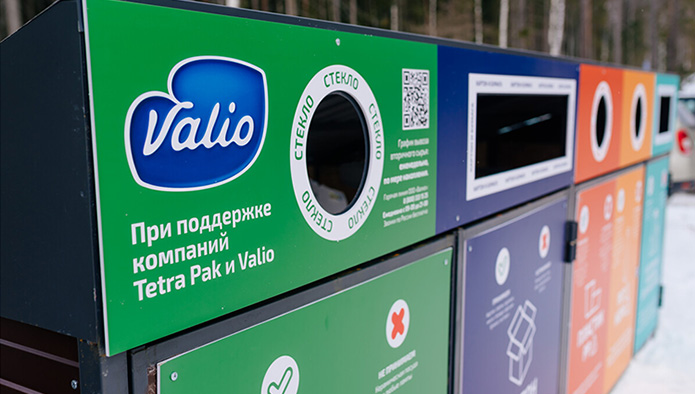 Valio и Tetra Pak организуют в Санкт-Петербурге 20 точек для раздельного сбора вторсырья